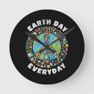 Earth Day Everyday Earth Day Round Clock