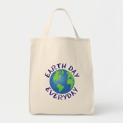 Earth Day Everyday Environment Crayon Tote Bag