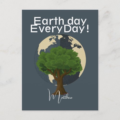 earth day everyday go green Save Our Planet Postcard
