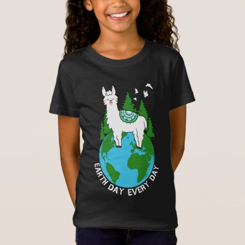 Earth Day Everyday Llama Pro Environment Lovers Gi T_Shirt