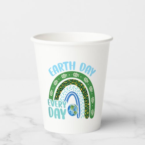 Earth Day Everyday Protect Our Planet Paper Cups