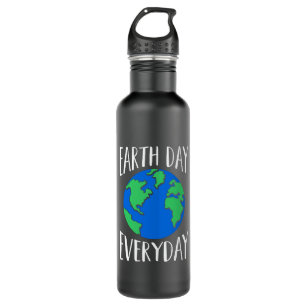 Earth Day Everyday Protect the Environment Stainless Steel Water Bottle