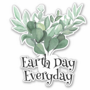 Earth Day Everyday, Save The Planet Sticker