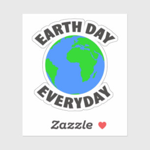 Earth day everyday sticker