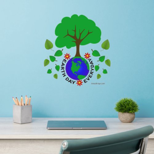 Earth Day Everyday Wall Decal