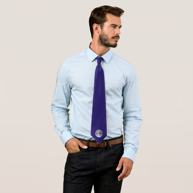 Earth Day Flag Neck Tie (In Situ)