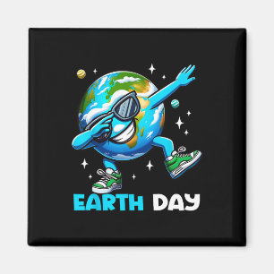 Earth Day - Funny Dab Earth Day Kids Boys Dabbing Magnet