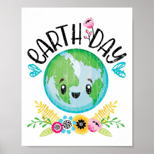Earth Day Funny Graphic Poster