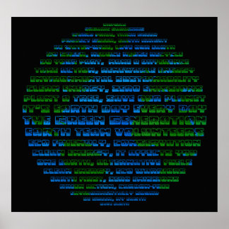 Earth Day Globe Poster