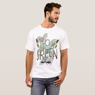 earth day, go green, art simple elegant custom T-Shirt