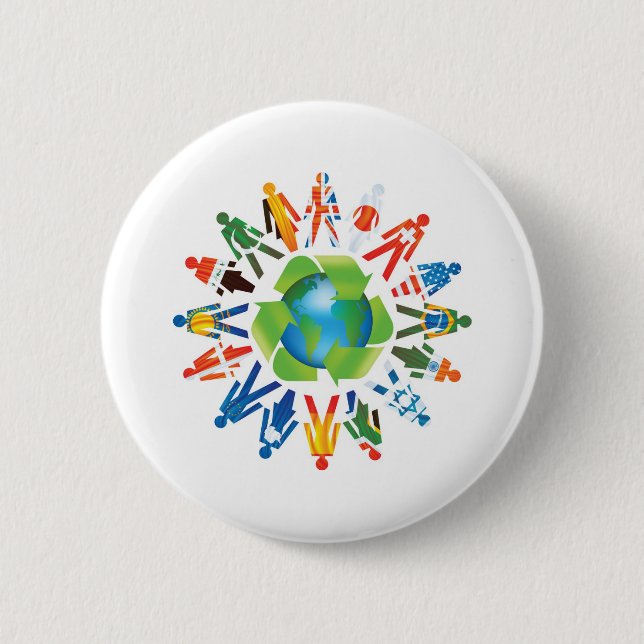 EARTH DAY GO GREEN BUTTON (Front)