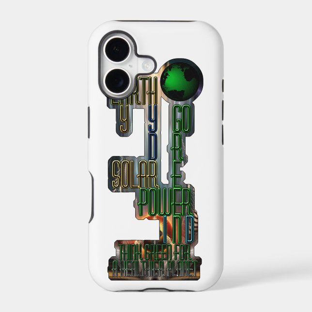 Earth Day Go Green Iphone Case (Back)