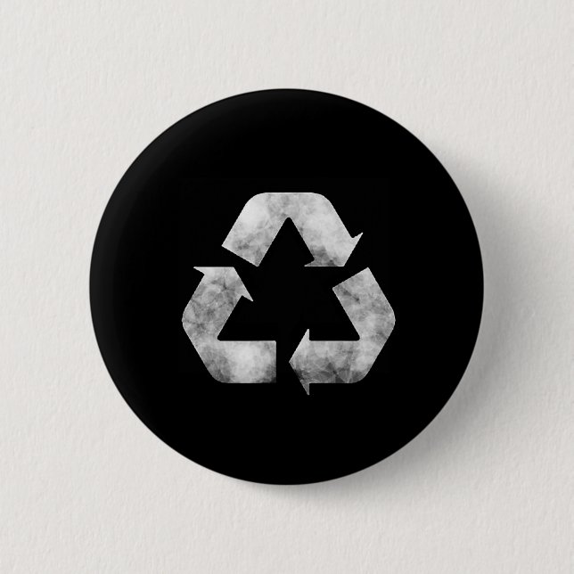 Earth-day-green-recycling-sign Everything-recycler Button (Front)
