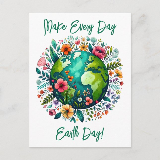 Earth Day Greeting Card (Front)