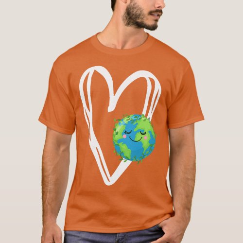 Earth Day Heart Earth Day Kids Boys Girls T_Shirt