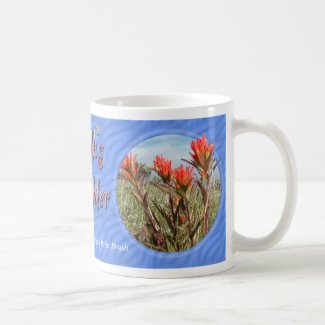 Earth Day Indian Paintbrush Wildflower Mug