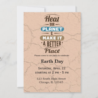 Earth Day Invitation