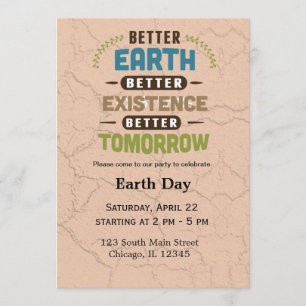 Earth Day Invitation