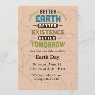 Earth Day Invitation