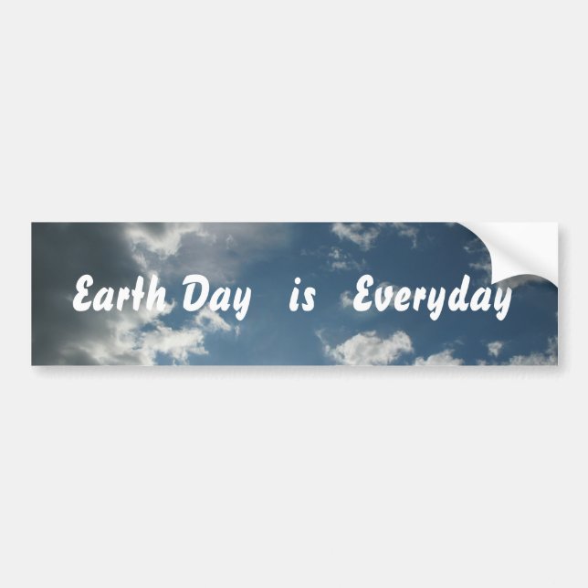 Earth Day is Everyday Bumpersticker Bumper Sticker (Front)