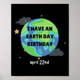 Earth Day Is My Birthday Pro Environment Party 1 Poster
