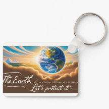 Earth day Keychain