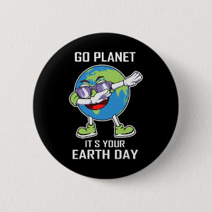 Earth Day Kids Boys Girls Save Our Planet Every Da Button