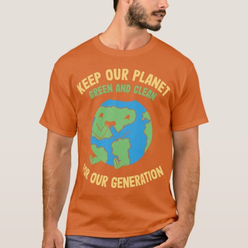 Earth Day Kids Environment Anniversary Decoration T_Shirt