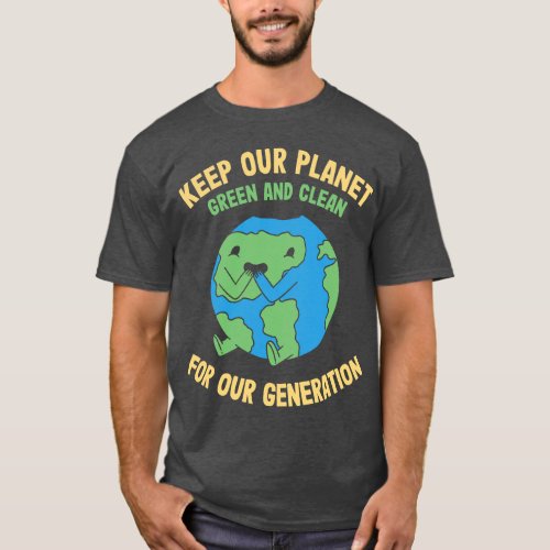 Earth Day Kids Environment Anniversary Decoration T_Shirt