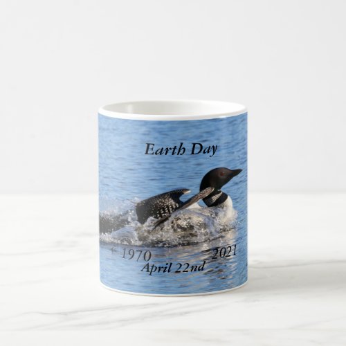 Earth Day Loon Coffee Mug