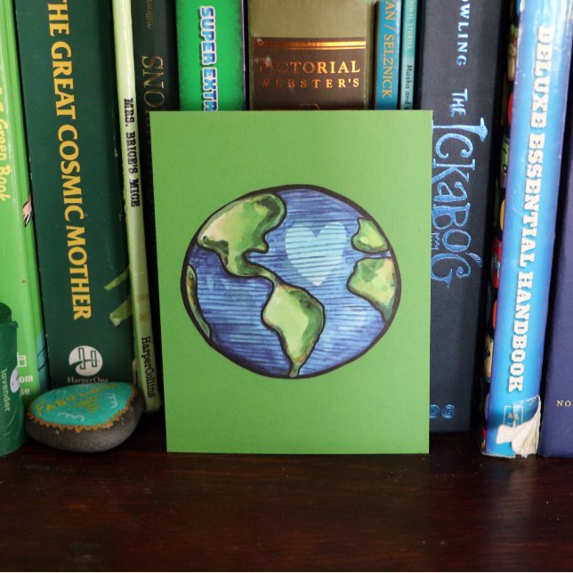 Earth Day Love Cute Whimsical Earthy Nature Lovers Holiday Postcard (Creator Uploaded)