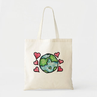 Earth Day love Hearts Tote Bag