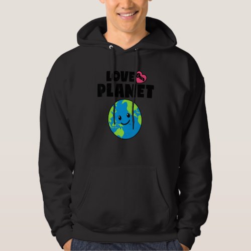 Earth Day Love Our Planet Environmental Animal Ret Hoodie