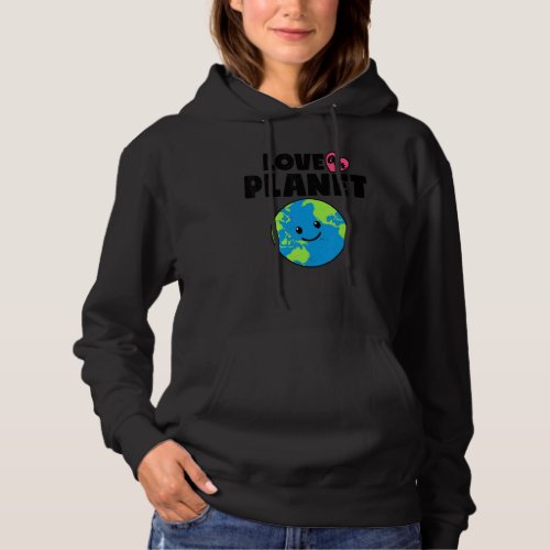 Earth Day Love Our Planet Environmental Animal Ret Hoodie