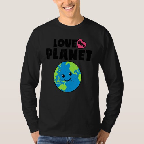 Earth Day Love Our Planet Environmental Animal Ret T_Shirt