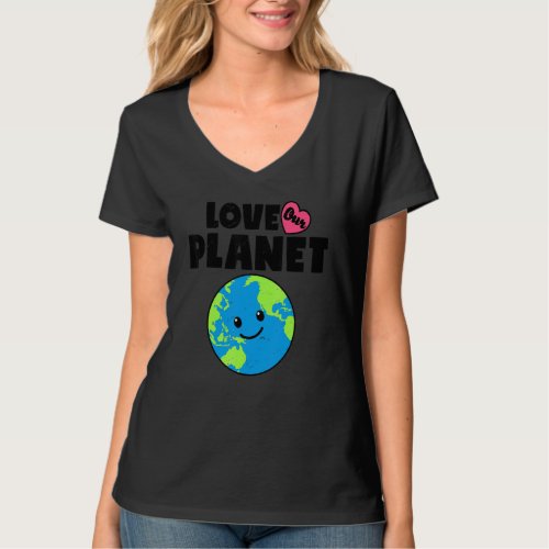 Earth Day Love Our Planet Environmental Animal Ret T_Shirt