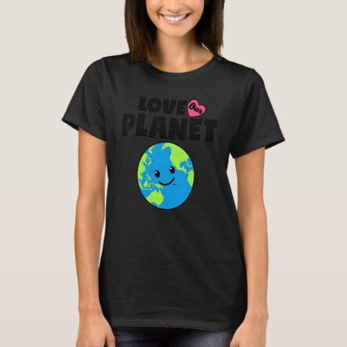 Earth Day Love Our Planet Environmental Animal Ret T_Shirt