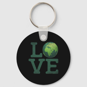 Earth Day Love T Shirt Men Women Kids Environment Keychain
