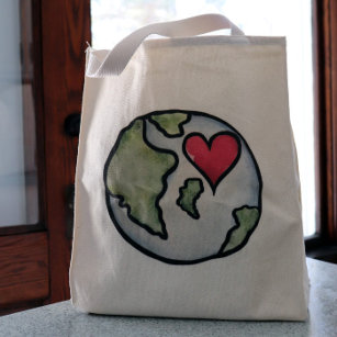 Make Everyday Earth Day Canvas Bag Natural Canvas Tote Cute Bag for Sc -  One Tribe Apparel