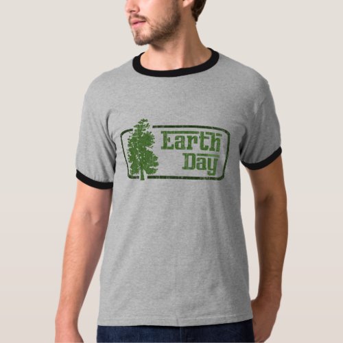 Earth Day Mens Ringer T_Shirt
