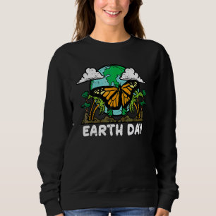 Earth Day Monarch Butterfly Cute Environment Men Sweatshirt