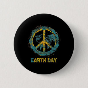Earth Day Nature Planet Conservation Tree Men Wome Button