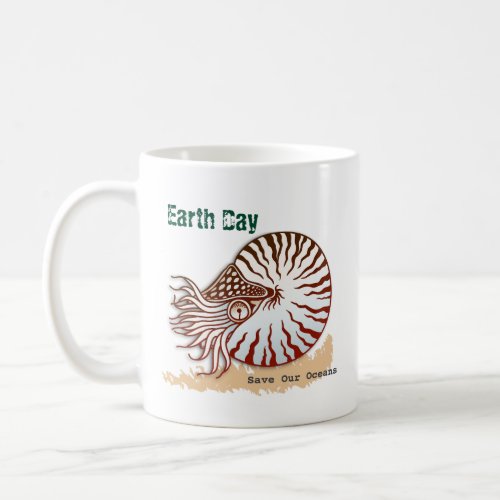 Earth Day Nautilus Coffee Mug