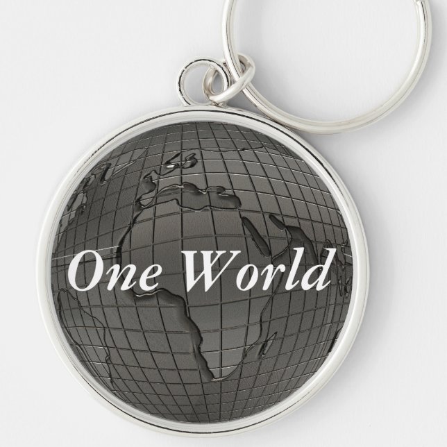 Earth Day One World Keychain (Front)