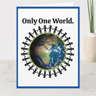 Earth Day Only One World Planet Earth Photo Card