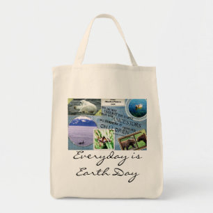 Earth Day Organic Grocery Bag-Everyday is Earth Da Tote Bag
