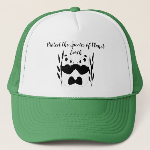 Earth Day Pandas Protect Our Species Hat