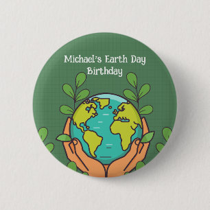 Earth Day Party  Button