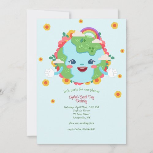 Earth Day Party Invitation