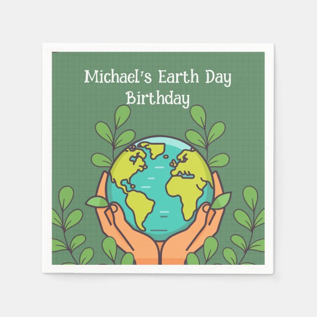 Earth Day Party  Napkins (Front)